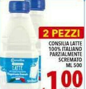Iper Triscount Consilia Latte parzialmente scremato offerta