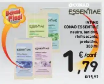 Conad INTIMO CONAD ESSENTIAE noutro, Lenitivo, rinfrescante, protettivo, 300 ml offerta