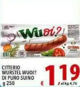 Iper Triscount Citterio Wurstel offerta