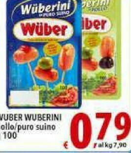 Iper Triscount Wuber Wurstel offerta