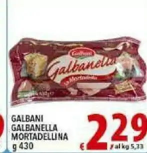 Iper Triscount Galbani Mortadella offerta