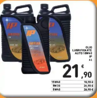 Conad OLIO LUBRIFICANTE AUTO 10W40 IP 4 l offerta