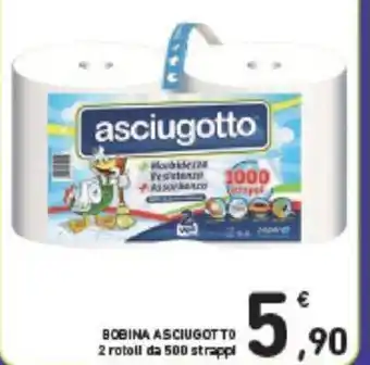 Conad BOBINA ASCIUGOT TO 2 rotoll da 500 strappi offerta
