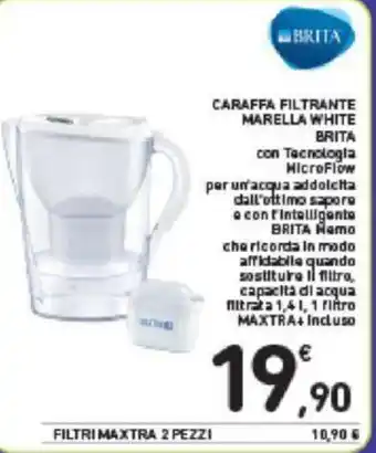 Conad CARAFFA FILTRANTE MARELLA WHITE BRITA offerta
