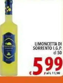 Iper Triscount Limoncetta di sorrento Limoncello offerta