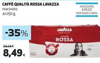 Coop Lavazza caffe qualita rossa offerta