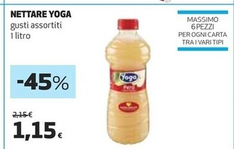 Coop Yoga nettare offerta