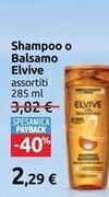 Carrefour Market L'oreal shampoo o balsamo elvive offerta