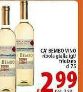 Iper Triscount Vino bianco offerta