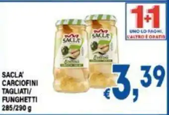 DEM SACLA' CARCIOFINI TAGLIATI/ FUNGHETTI 285/290 g offerta