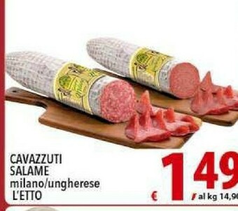 Iper Triscount Salame milano offerta