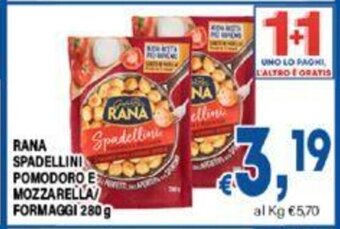 DEM RANA SPADELLINI POMODORO E MOZZARELLA FORMAGGI 280 g offerta