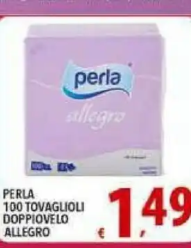 Iper Triscount Perla Tovaglioli offerta