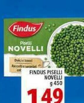 Iper Triscount Findus Piselli offerta