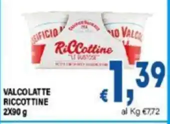 DEM VALCOLATTE RICCOTTINE 2x90g offerta