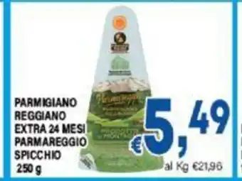 DEM PARMIGIANO REGGIANO EXTRA 24 MESI PARMAREGGIO SPICCHIO 250 g offerta