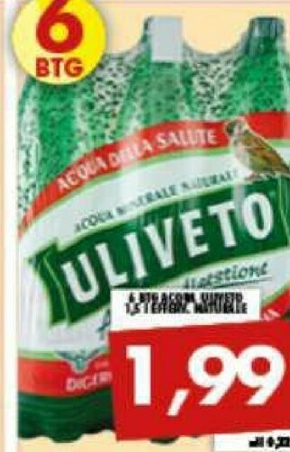 MA Supermercati Uliveto Acqua offerta