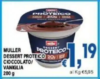 DEM MULLER DESSERT PROTEICO CIOCCOLATO/ VANIGLIA 200G offerta