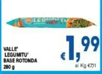 DEM VALLE' LEGUMITU' BASE ROTONDA 280 g offerta