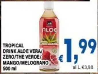 DEM TROPICAL DRINK ALOE VERA/ ZERO/THE VERDE/ MANGO/MELOGRANO 500 ml offerta