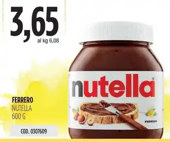 Carico Cash & Carry Ferrero Nutella 600g offerta