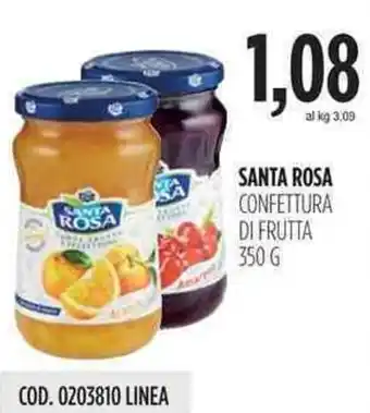 Carico Cash & Carry Santa Rosa Confettura di Frutta 350g offerta