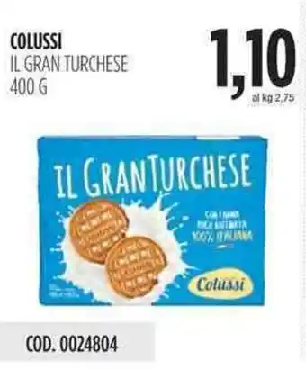 Carico Cash & Carry Colussi Il Gran Turchese 400g offerta