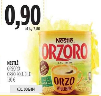 Carico Cash & Carry Nestle Orzoro Orzo Solubile 120g offerta