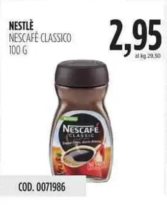 Carico Cash & Carry Nestle Nescafé Classico 100g offerta