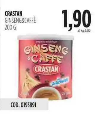 Carico Cash & Carry Crastan Ginseng & Caffè 200g offerta