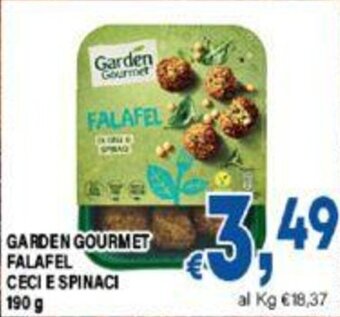 DEM GARDEN GOURMET FALAFEL CECI E SPINACI 190 g offerta