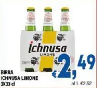 DEM BIRRA ICHNUSA LIMONE 3x33 cl offerta