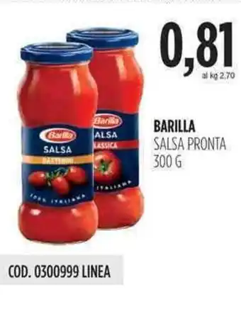 Carico Cash & Carry Barilla Salsa Pronta 300g offerta