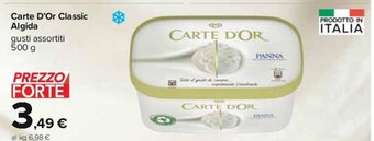 Carrefour Carte D'Or Classic Algida gusti assortiti 500 g offerta