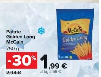 Carrefour Patate Golden Long McCain 750 g offerta