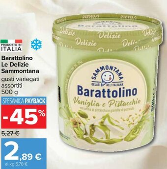 Carrefour Barattolino Le Delizie Sammontana 500 g offerta