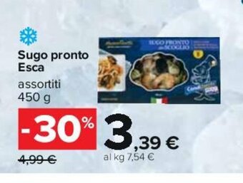 Carrefour Sugo pronto Esca assortiti 450 g offerta