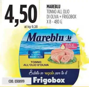 Carico Cash & Carry Mareblu Tonno All Olio di Oliva + Frigobox x 8 480g offerta