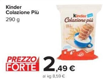 Carrefour Kinder Colazione Più 290 g offerta