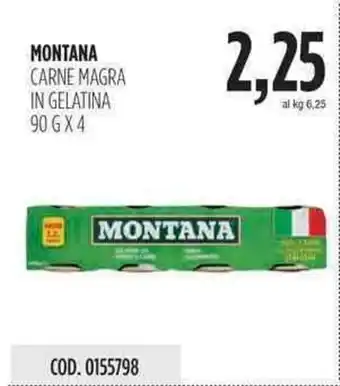 Carico Cash & Carry Montana Carne Magra in Gelatina 90g x 4 offerta
