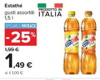 Carrefour Estathé gusti assortiti 1,5 l offerta