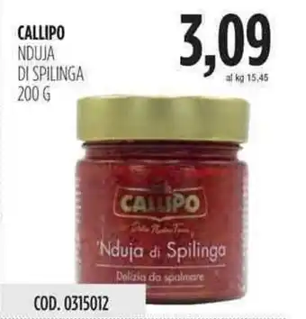 Carico Cash & Carry Callipo Nduja di Spilinga 200g offerta