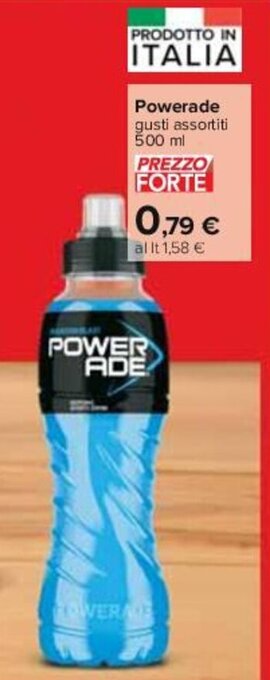 Carrefour Powerade gusti assortiti 500 ml offerta