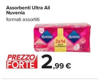 Carrefour Assorbenti Ultra Ali Nuvenia formati assortiti offerta