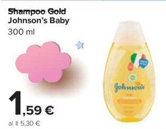 Carrefour Shampoo Gold Johnson's Baby 300 ml offerta