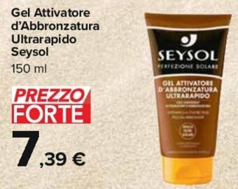 Carrefour Gel Attivatore d'Abbronzatura Ultrarapido Seysol 150 ml offerta