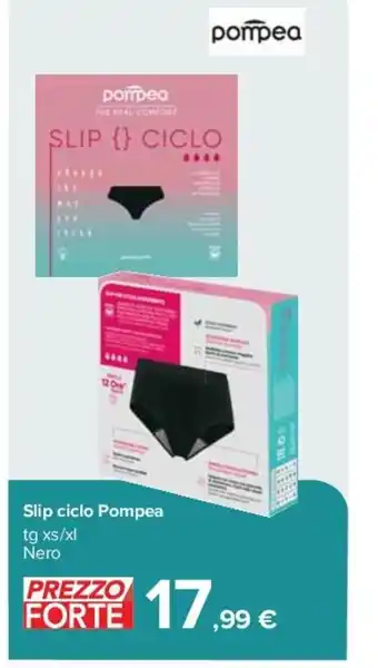 Carrefour Slip ciclo Pompea tg xs/xl Nero offerta