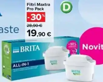 Carrefour Filtri Maxtra Pro Pack offerta