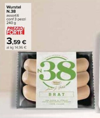 Carrefour Wurstel N.38 offerta