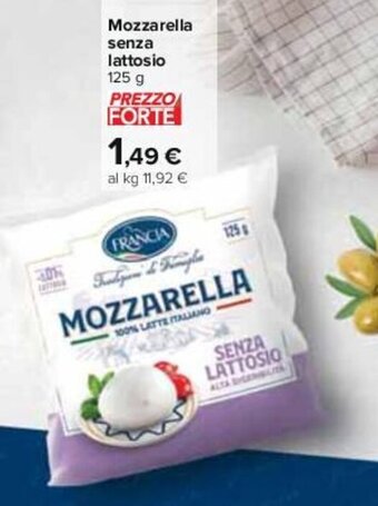 Carrefour Mozzarella senza lattosio 125 g offerta